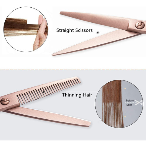 Juego De Tijeras Para Cortar El Cabello Purplebird Profe...