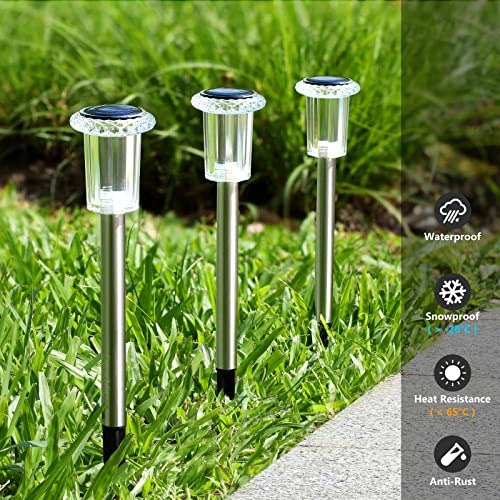 Luces Solares Para Caminos Exteriores, Paquete De 10 Unidade