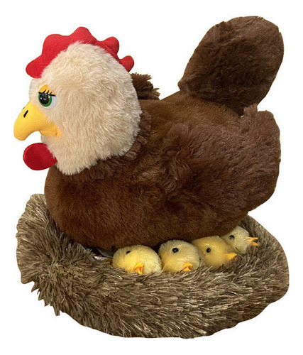 Peluches De Pollo De 9.8 Pulgadas, Mamá De Granja, Gallina D