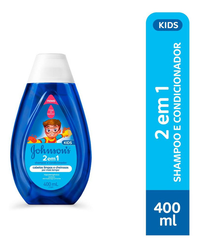 Kit Com 2 Shampoo E Condicionador Johnson's Baby 2em1 400ml