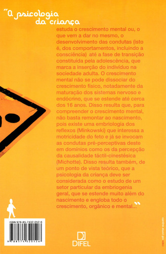 A psicologia da criança, de Piaget, Jean. Editorial Editora Bertrand Brasil Ltda., capa mole em português, 2003