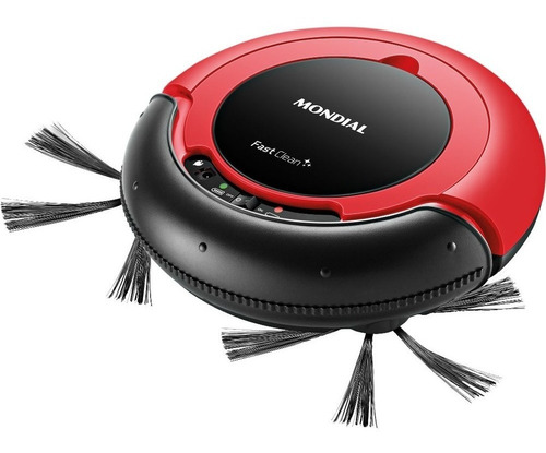 Robô aspirador e passa pano Mondial Fast Clean RB-01 vermelho e preto 127V/220V