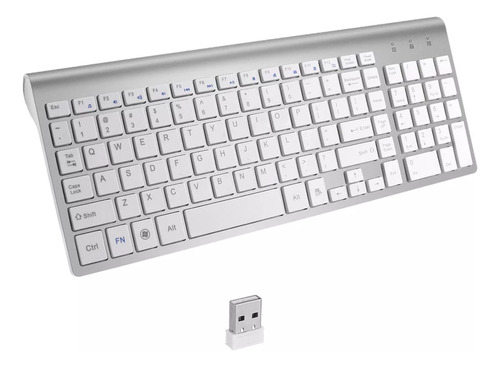 Teclado Inalámbrico Slim Desktop De 2,4 G Silencioso