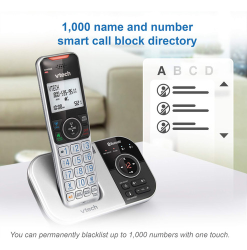 Telefone Sem Fio Vtech Vs112 Dect 6.0 Bluetooth Com Resposta