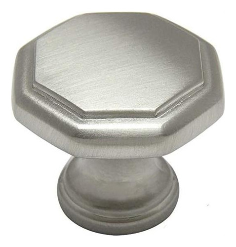 Cosmas 25 Pacote 5181sn Cetin Nickel Hardware Octagon Knob -