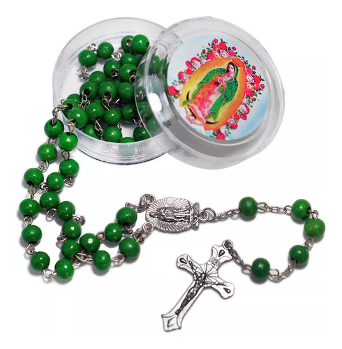 Set 12 Rosarios Virgen De Guadalupe Recuerdo Boda, Bautismo