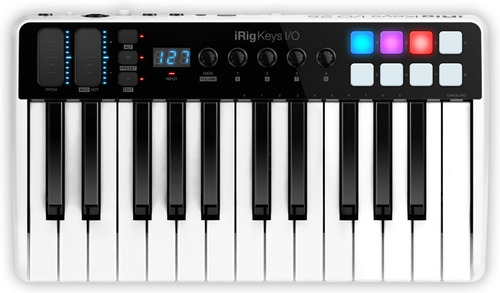 Controlador Midi Intefaz Audio Ik Multimedia Irig Keys Io 25