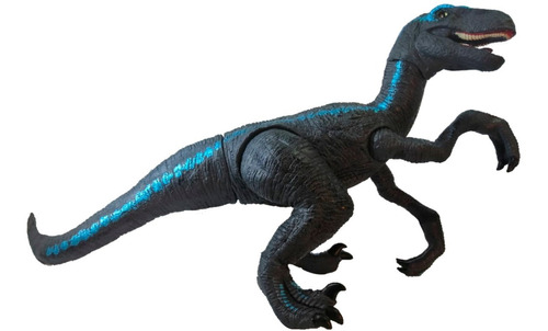 Velociraptor Blue, Dinosaurio Grande Con Sonidos Y Luz Led 