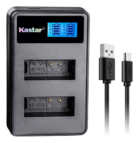 Kastar Cargador Usb Para Lp-e12 2 De Bateria Lp-e12