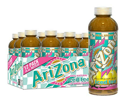 Té Embotellado De Limón Arizona, 16 Oz (paquete De 12)