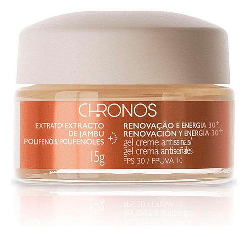  Chronos Gel Crema Antiseñales Firmeza Y Luminosidad 30+ Dia