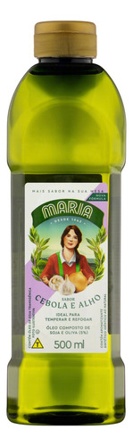 Óleo Composto de Soja e Oliva Cebola e Alho Maria Garrafa 500ml