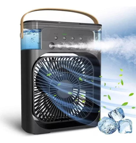 Climatizador Portatil Mini Ar Condicionado Refrescante Cor Preto 110V/220V