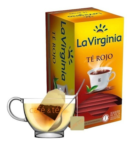 Té La Virginia Rojo Fruta En Caja De Saquito Individuales