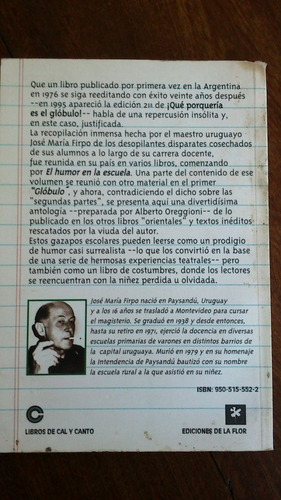 Imagen 2 de 2 de ¡qué Porquería Es El Glóbulo! José María Firpo