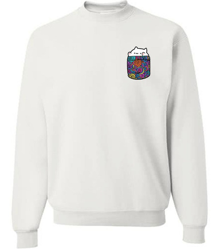 Sudadera Sweater Bongo Cat Gato Bongos Meme Todas Tallas Uns