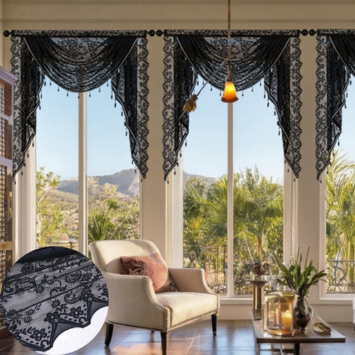 Ventana De Cascada Venance Vintage Diseño Ancho 150 Cm