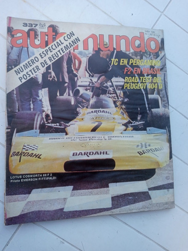 Revista Automundo N.337 Lotus Cosworth 69 F2 Con 2 Posters