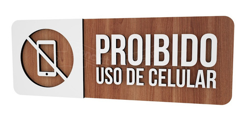 Imagem 2 de 3 de Placa Proibido Uso De Celular Hotel Empresa Consultório Hosp
