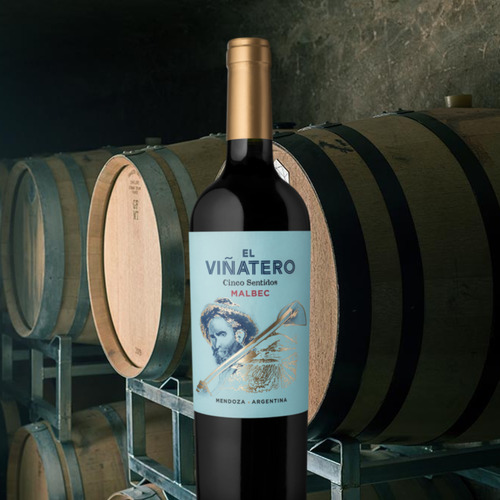 Vino Tinto El Viñatero Malbec 1x750ml Bodega Cinco Sentidos