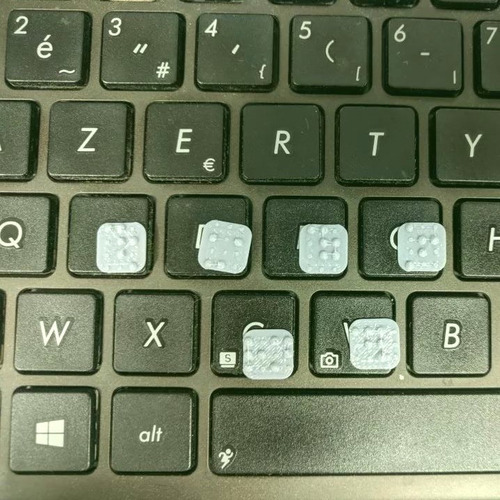 Etiquetas Para Teclado Braille 3dprint (principais Teclas)