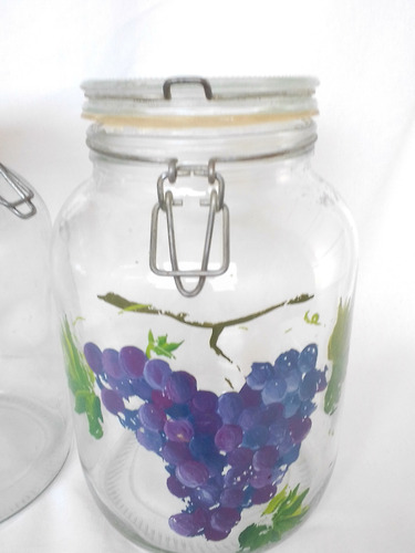 Frascos De Vidrio Con Tapa 1900 Ml Usados No Envio Leer (Usado)