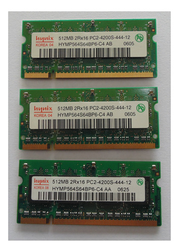 Memoria Ram Laptop Hymp564s64bp6-c4-ab Sodimm 512mb M.m