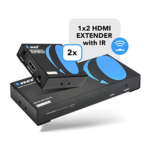 Extensor Hdmi Orei 1x2 Sobre Cable Único Cat6/7, Incluido