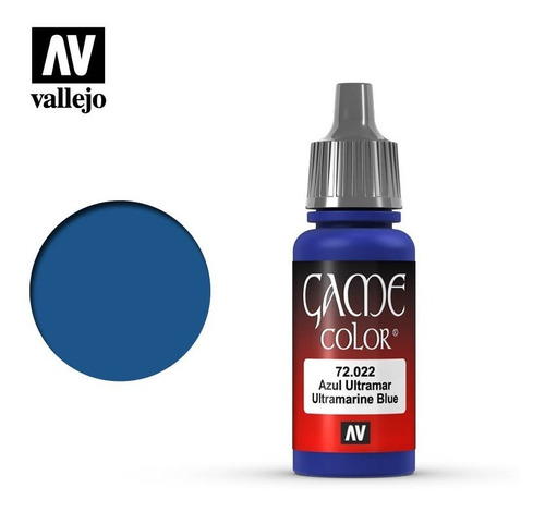 Imagen 1 de 2 de Pintura Acrilico Game Color Vallejo- Azul Ultramar (72022)