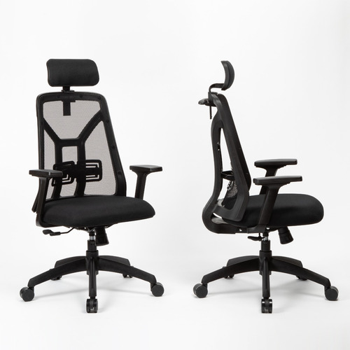 Imagen 6 de 8 de Sillón Ergonómico Tokio Synchro C/cabezal Y Perchero Rossi