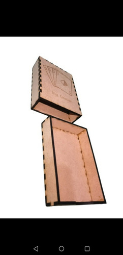 Caja Mdf Porta Baraja Española