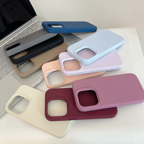 . Case Use A Capa De Silicone Líquido Macio Rudo Para iPhone