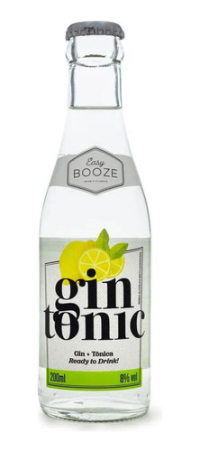 Easy Booze Gin+tonica 200ml - Bebida Leve E Refrescante
