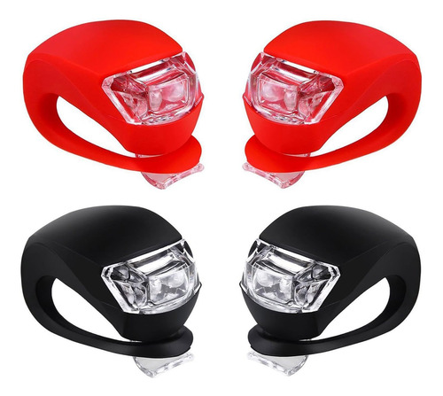 Bicycle Light Front And Rear Silicone Led Bike Light Set - B