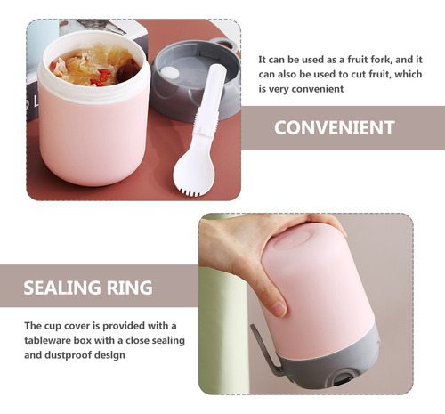 Recipiente Térmico Para Gachas De Desayuno, Taza Térmica Par