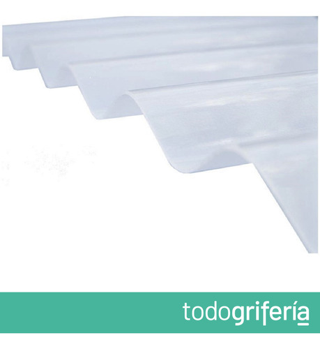 Chapa Polipropileno Traslucida Sinusoidal Blanca X 6 M