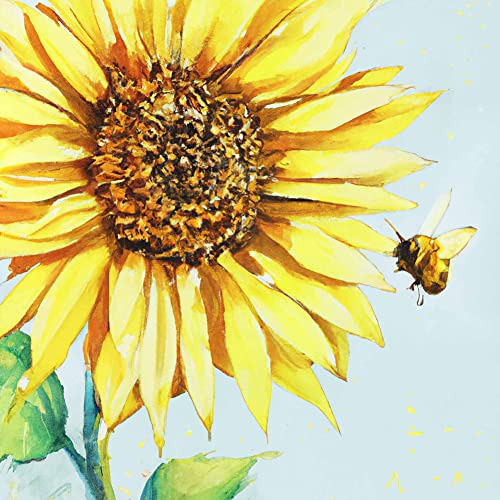 Kit De Pintura De Diamante 5d Girasol Y Abeja Taladro C...