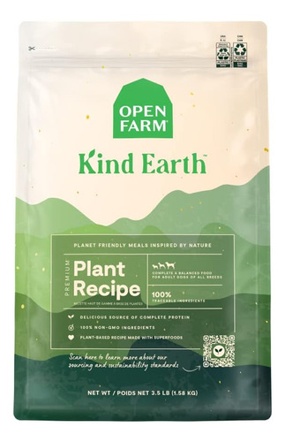 Open Farm Kind Earth Croquetas Secas Para Perros A Base De A