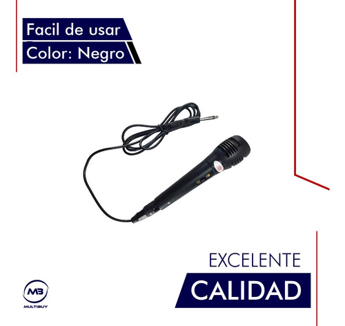 Microfono Karaoke Con Cable Dinamico Conferencias Estudio