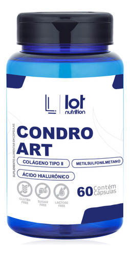 Kit 4un Msm Colágeno 2 Ácido Hialurônico 60 Cápsulas Articu Sem Sabor