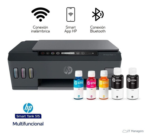 Equipo De Impresión Multifunción Hpsmart Tank Wifi+bluetooth