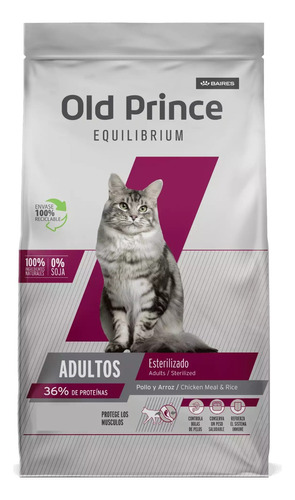 Alimento Old Prince Gato Adulto Esterilizado X 7.5 Kg