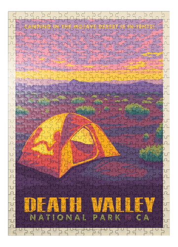 Parque Nacional Del Valle De La Muerte: Camping, Póster Vint