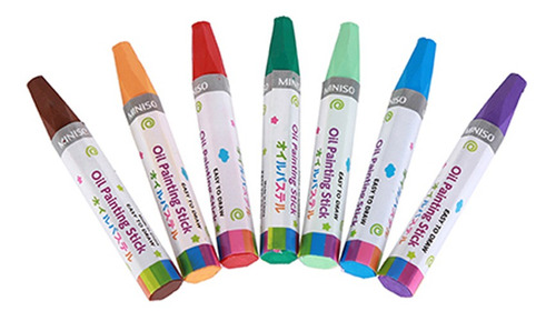 Miniso Paquete De Crayones Al Óleo Con Estuche 36 Colores