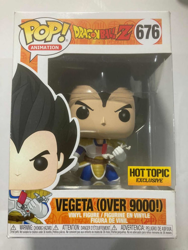 Funko Pop Vegeta (over 9000!) #676 Hot Topic Exclusivo