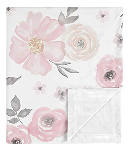 Sweet Jojo Designs Shabby Chic Rose Flower Acuarela Floral B