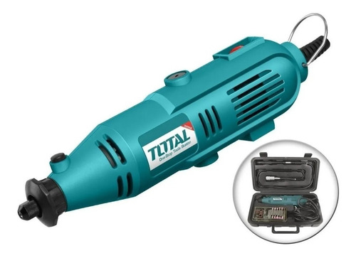 Imagen 7 de 9 de Mini Torno Minitorno Total 130w Tripa Flexible 100 Accesorios Maletin Total TG501032 130 W