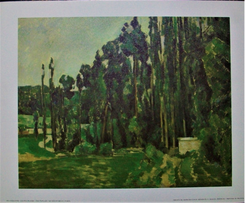 Cezanne Lámina Les Peupliers 24 X 30 Publicada En Paris
