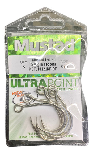 Anzuelo Mustad Ultrapoint In Line Cambio Señuelos 10121np-dt