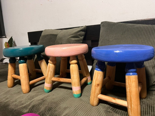 Banquitos De Madera Para Niños